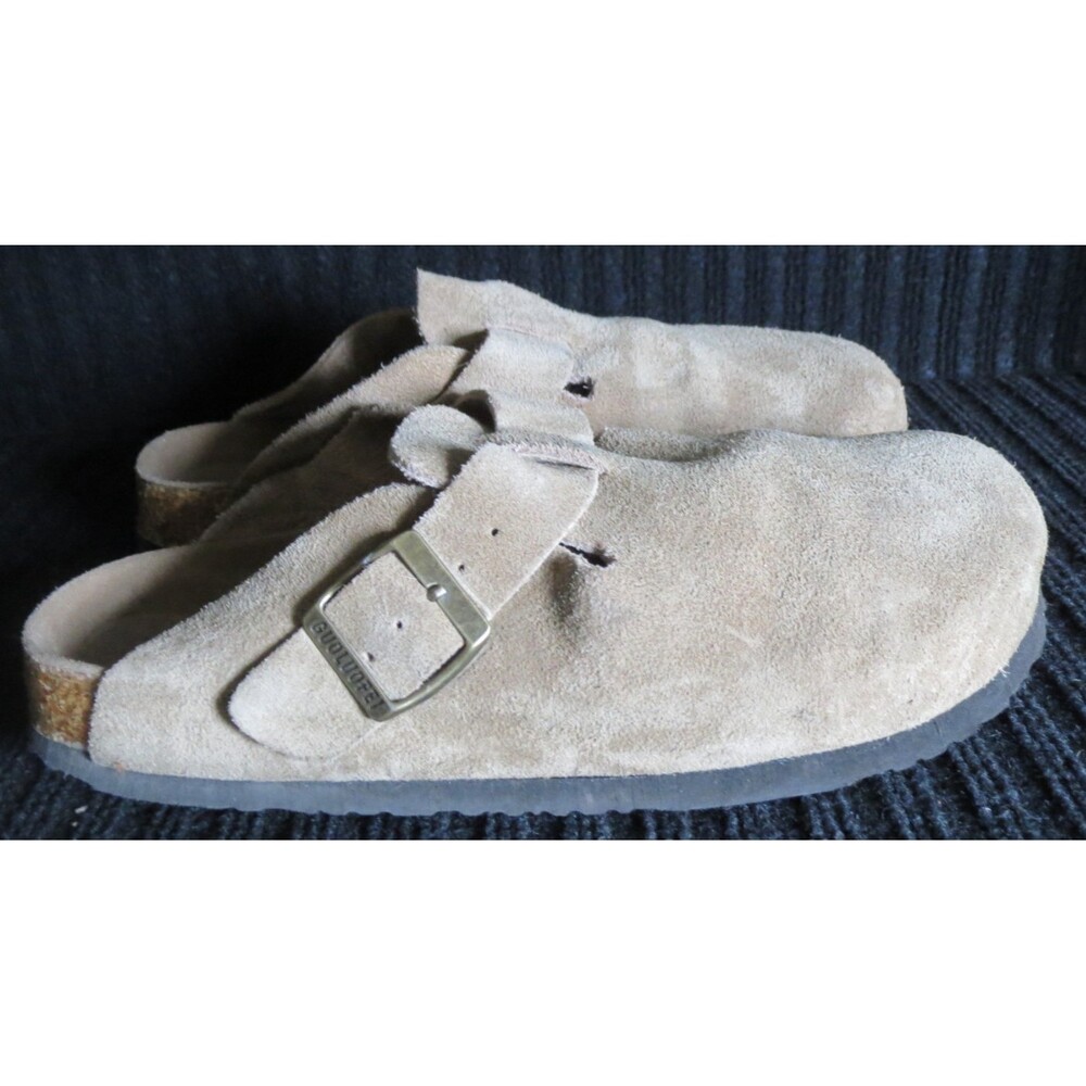 Guoluofei Deutschland Design Clogs Mules 40 - Women Size‎ 9-9.5 Brown Leather - Picture 2 of 7